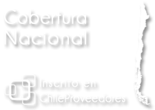 Cobertura nacional. Inscrito en ChileProveedores.
